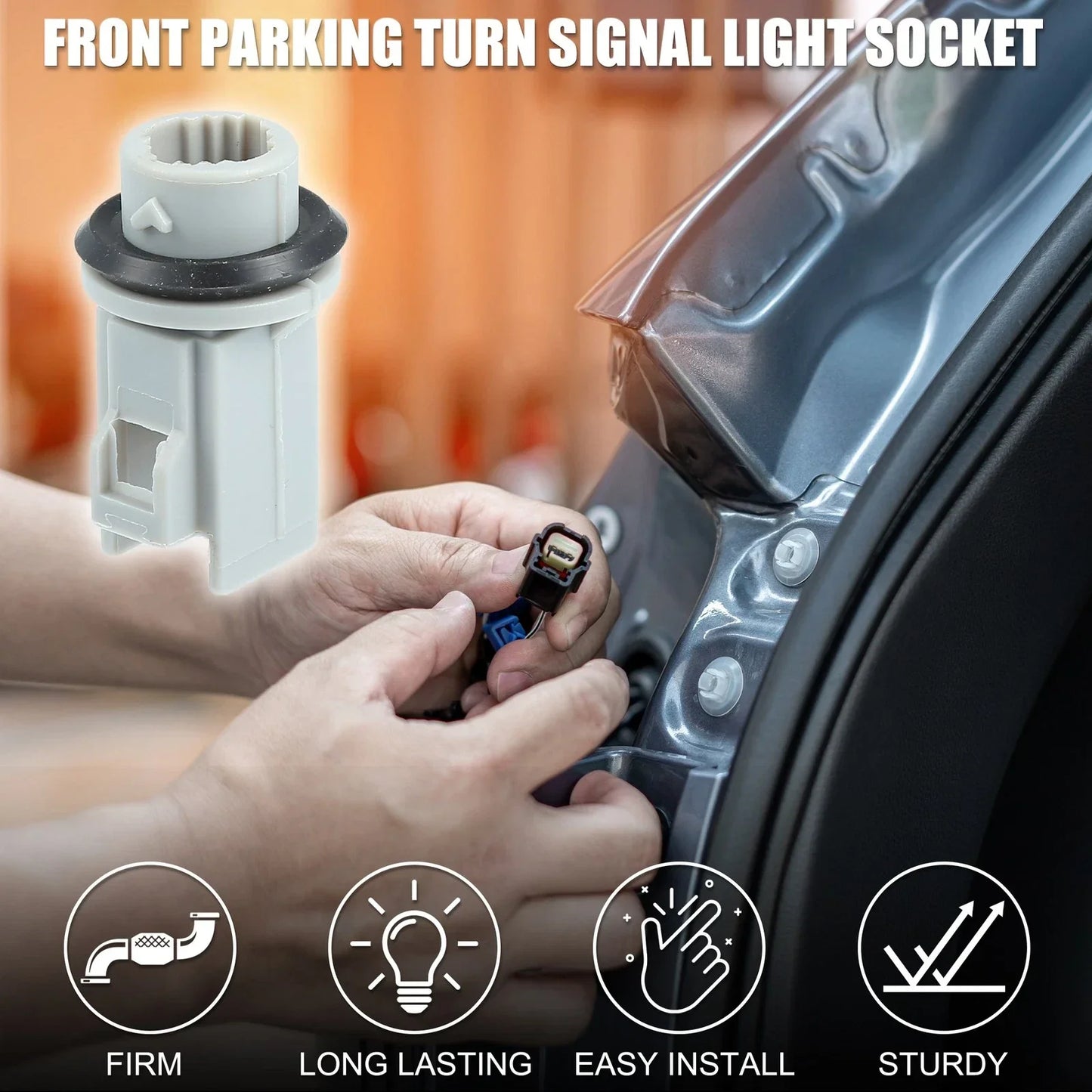 2 x Side Marker Light Sockets for Honda Civic (Fits Various Years)