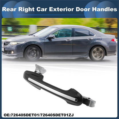 Rear Right Exterior Door Handle for Honda Accord (2003-2007) Silver Tone