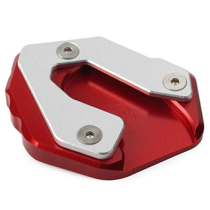 CNC Kickstand Enlarger Plate for YAMAHA MT09 TRACER (2015-2017) Red