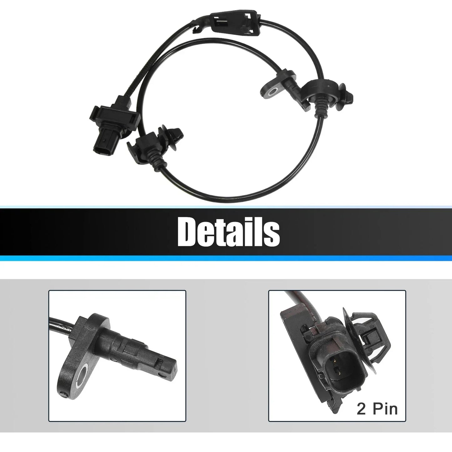 2 x Front Left & Right ABS Wheel Speed Sensors for Honda Civic (2006-2011)