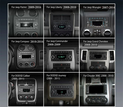 7'' Car Stereo GPS Radio for Jeep Wrangler, Chrysler 300C, Dodge Charger (2007-2023)