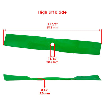 42 Inch Deck Standard Blades Replacement for John Deere S220 S240 (2007–2018)