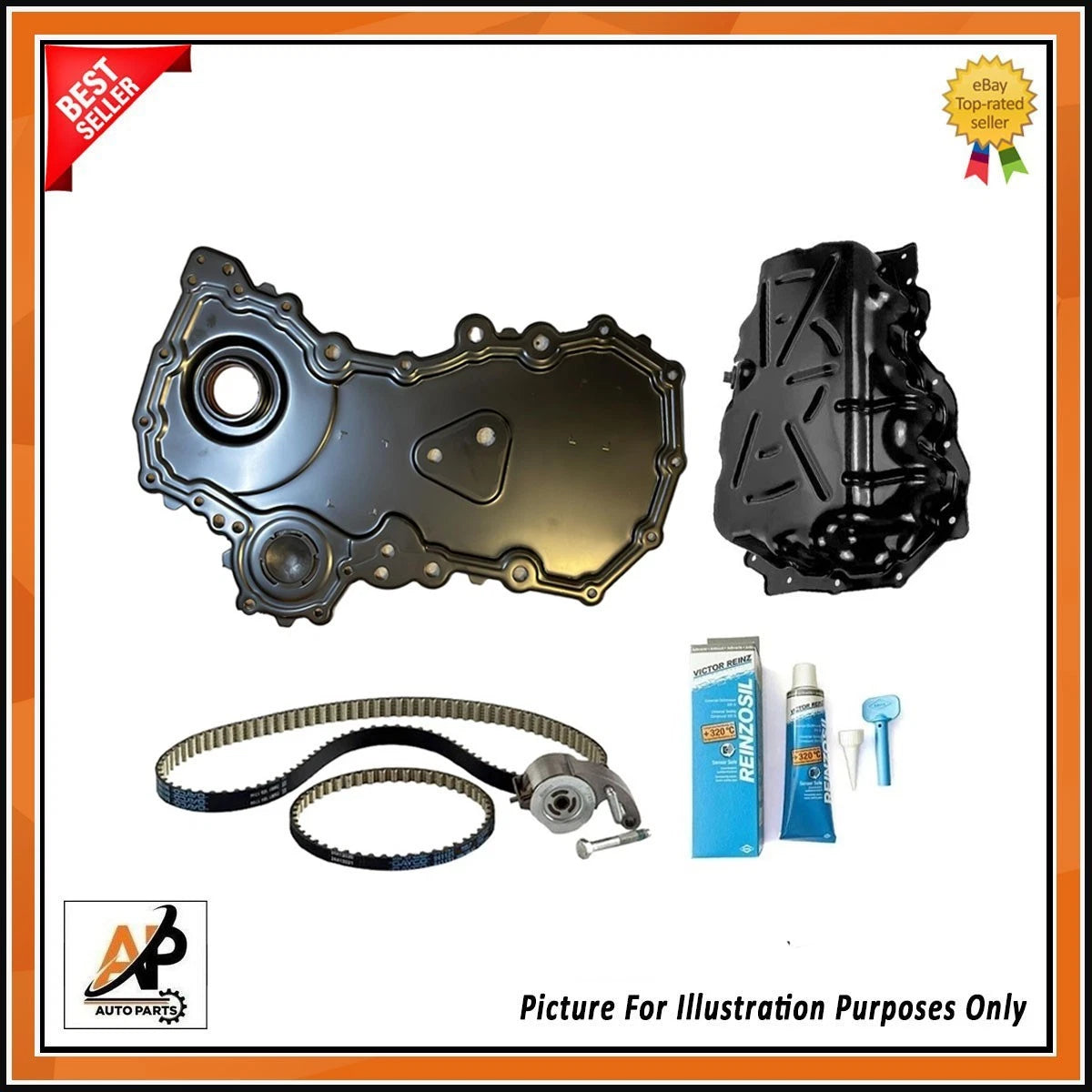 Cam Timing Belt Kit with Cover Replacement for Ford Transit Custom (2016–2025)