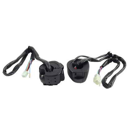 Black Motorcycle Handlebar Control Switches & Wiring Harness for Harley Dyna Vrod (2006-2017)
