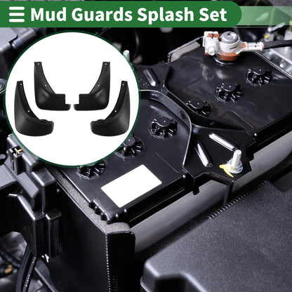 Mud Flaps Splash Guards for Hyundai Accent (2007-2010) with Mount Accessories