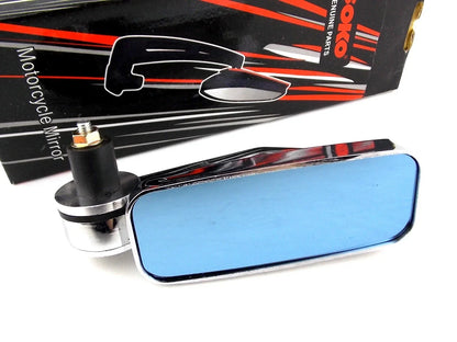 7/8" Chrome Handle Bar End Mirrors for Motorcycle Rear View Side Mirror
