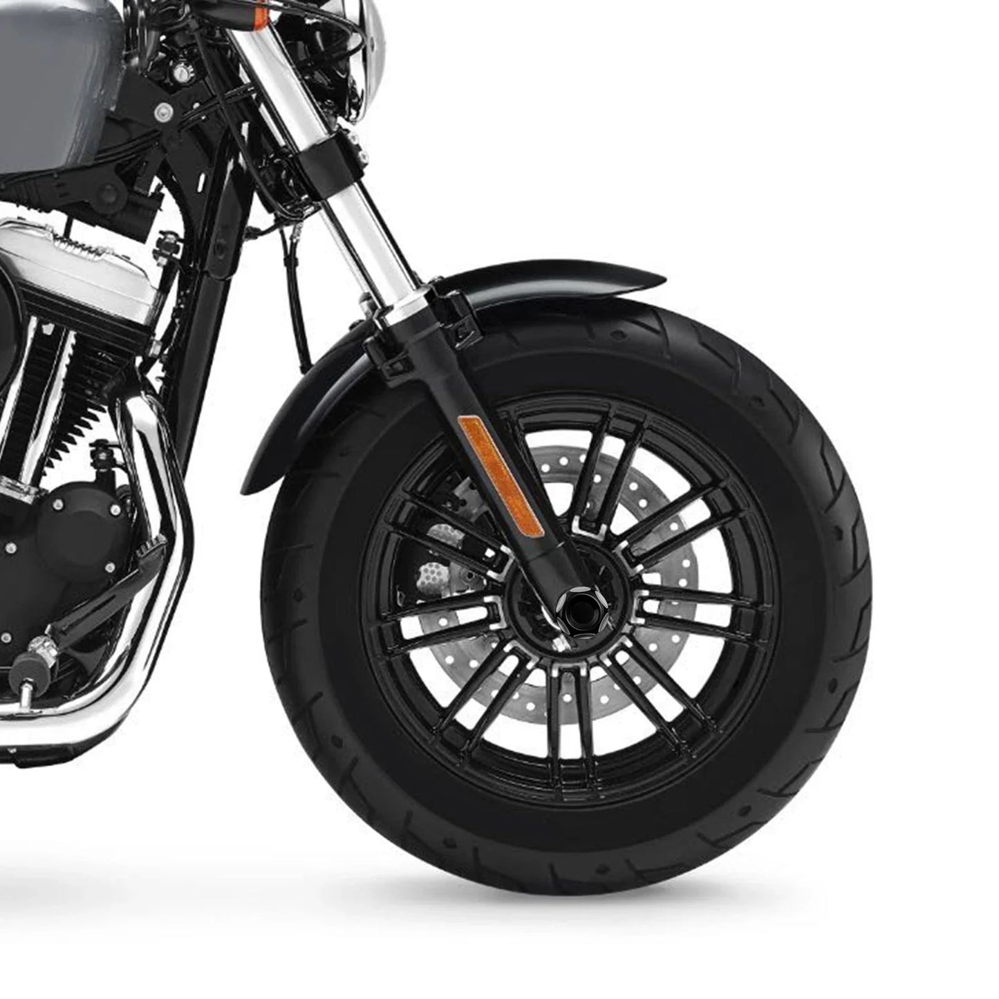 Front Axle Cap Nut Cover for Harley Sportster XL, Softail (2009-2022)