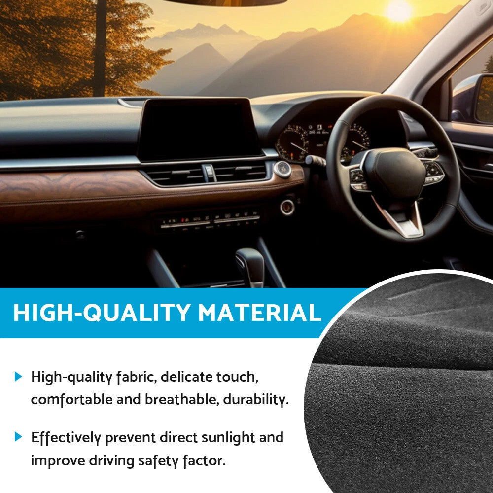 Black Dash Mat for Toyota Kluger XU75R Grande "With HUD" (2021-2022)