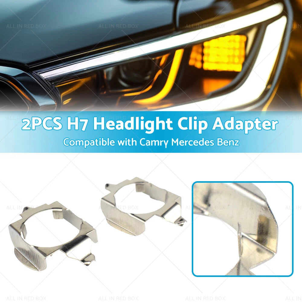 LED Headlight H7 Clip Adapter Holder for Toyota Camry (2018-2023)