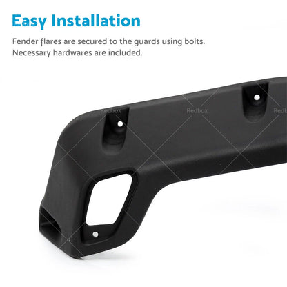 Pocket Style Matte Black Fender Flares for Jeep Wrangler TJ (1997-2006)