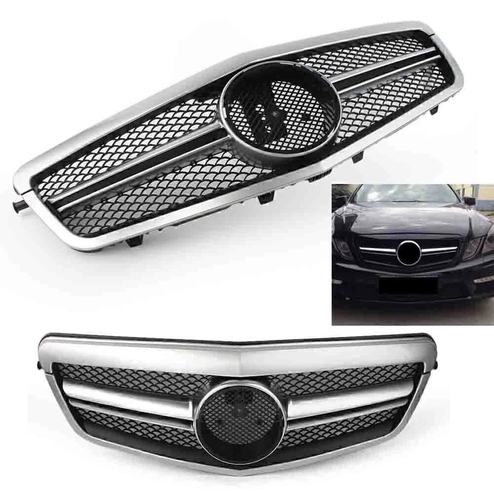 Front Upper Bumper Mesh Grille for Mercedes E-Class W212 S212 (2010-2013)