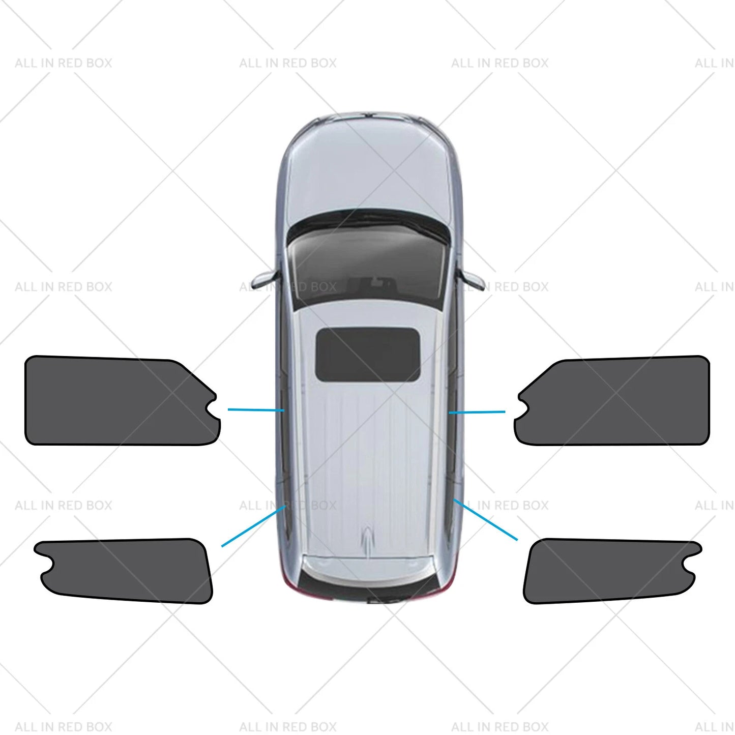 4 x Car Window Shades for LDV G10 (2014-Present) Rear & Triangular