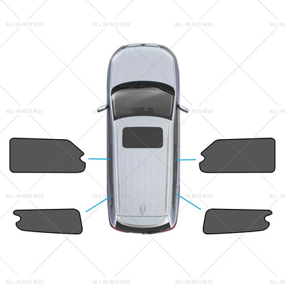 4 x Car Window Shades for LDV G10 (2014-Present) Rear & Triangular