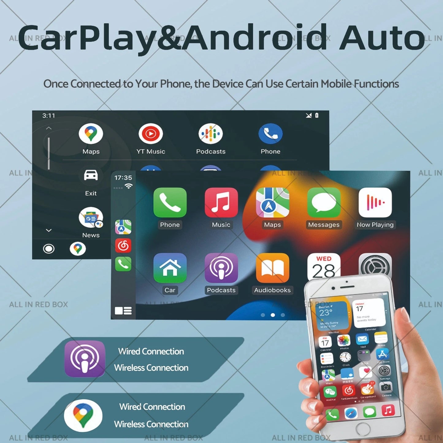Apple CarPlay Stereo GPS Navi for Hyundai i20 (2014-2023)
