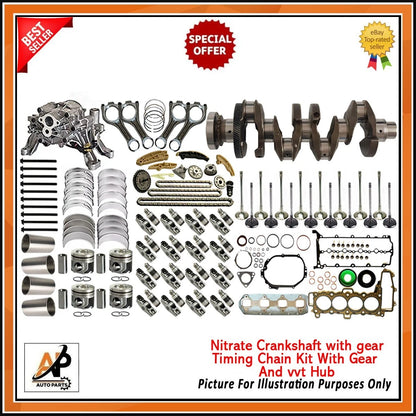 Engine Crankshaft with Engine Rebuild Kit Replacement for Land Rover 2.0 (2010–2016)
