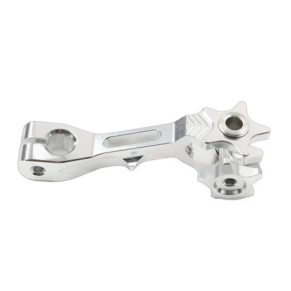 CNC Rear Brake Clutch Rocker Arm for Dirt Bike - Aluminum Alloy Silver