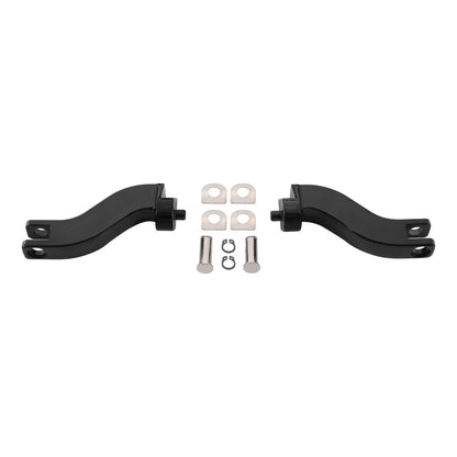 Rear Passenger Foot Peg Mounts for Harley Touring (1993-2025) Black/Chrome