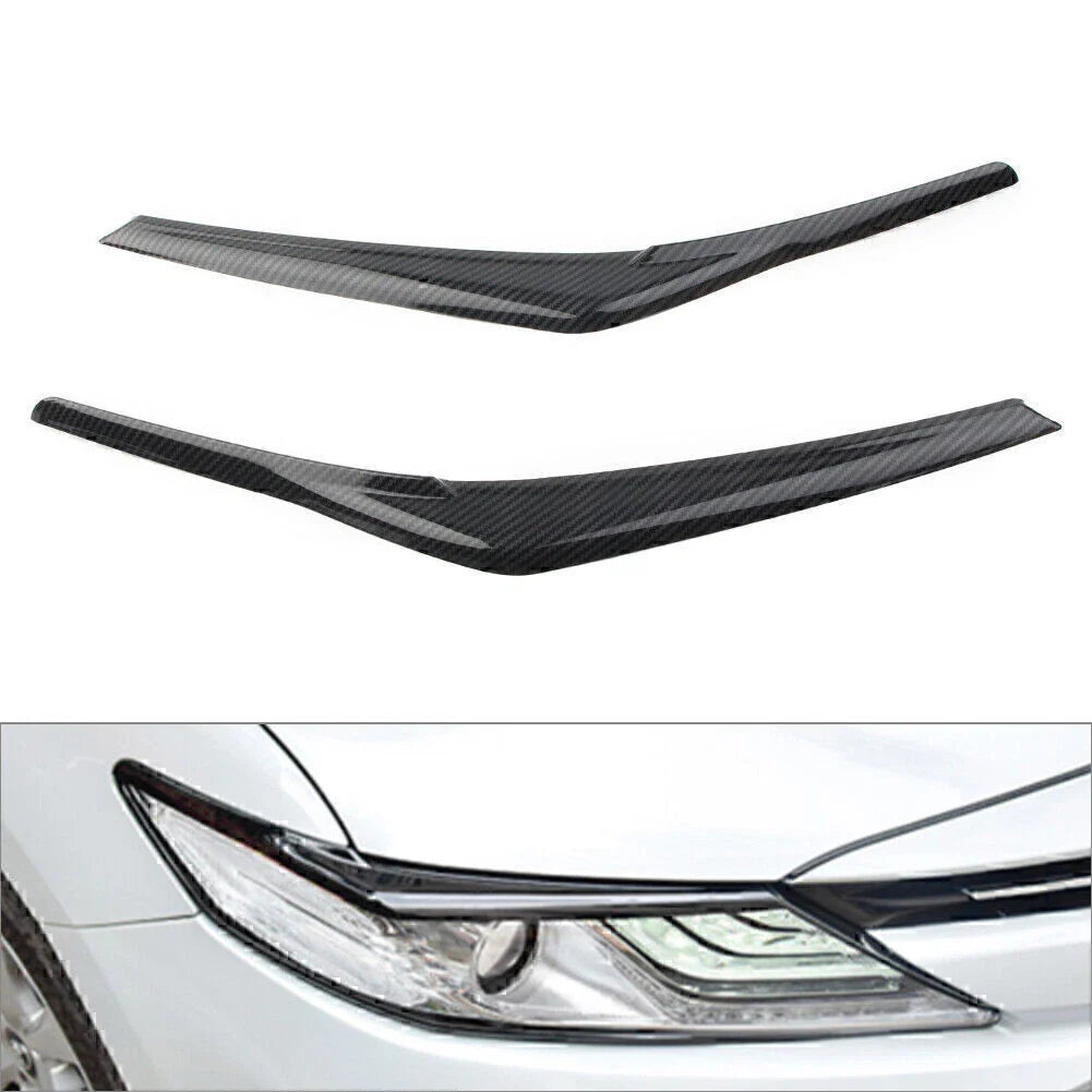 Black Headlight Eyebrow Trim for Toyota Camry SE XSE (2018-2024)