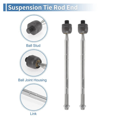 2 x Front Inner Tie Rod End Links for Dodge Charger, Chrysler 300 (2015-2022)