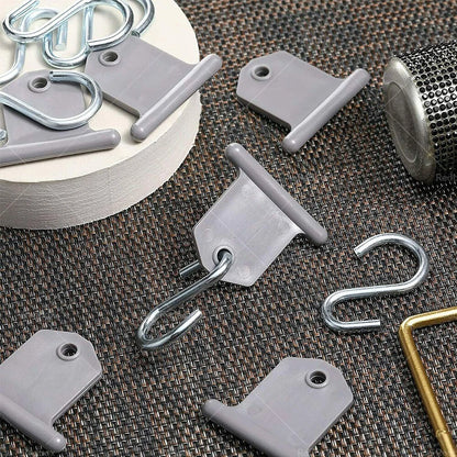 8 Pcs Stainless Steel Awing S Hook Hanger for Caravan Motorhome