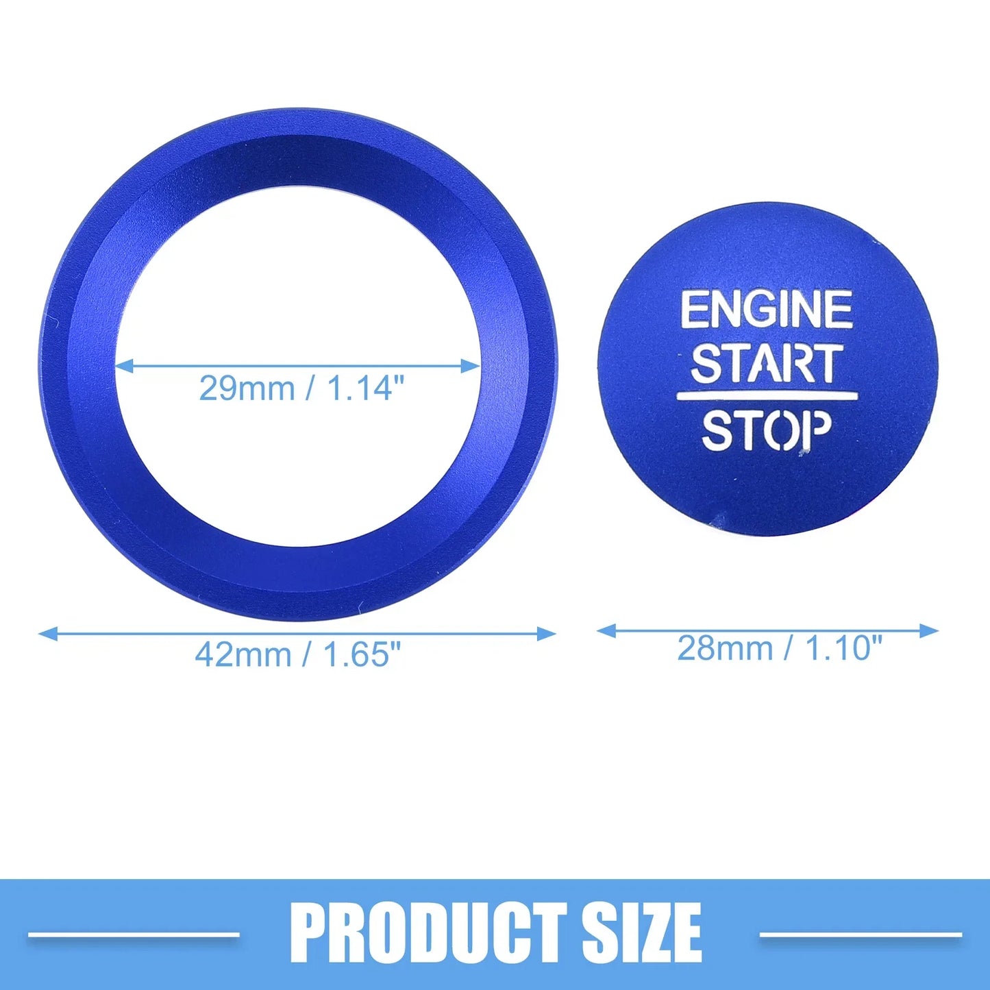 Engine Start Stop Ignition Button Trim Decal for Honda Accord (2018-2022)