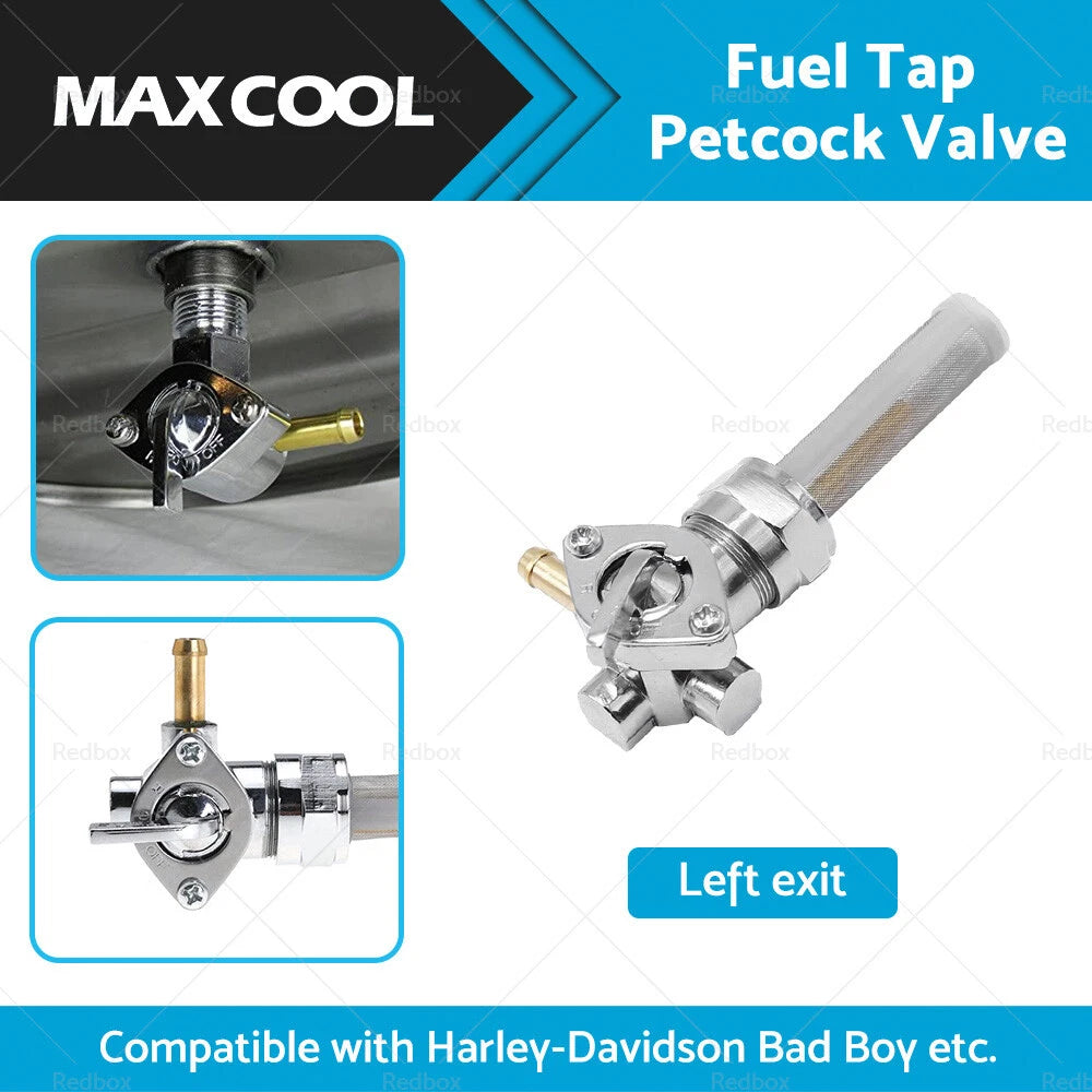 22mm Fuel Tap Petcock Valve Left Outlet for Bad Boy Blackline