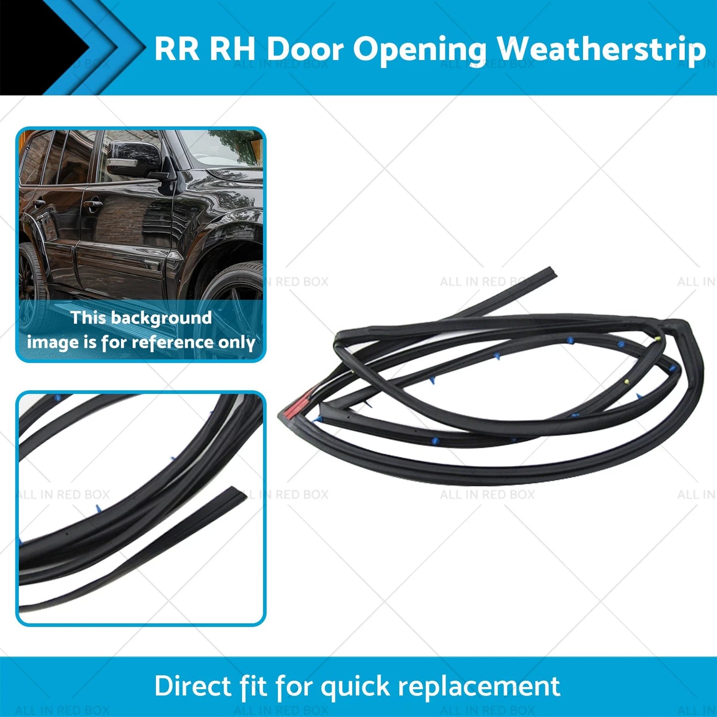 RR RH Door Weatherstrip for Mitsubishi Pajero V33 V36