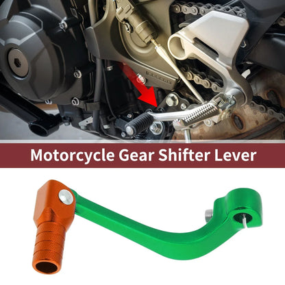 Folding Motorcycle Gear Shifter Lever for Honda CRF110F (2013-2018) Green Orange