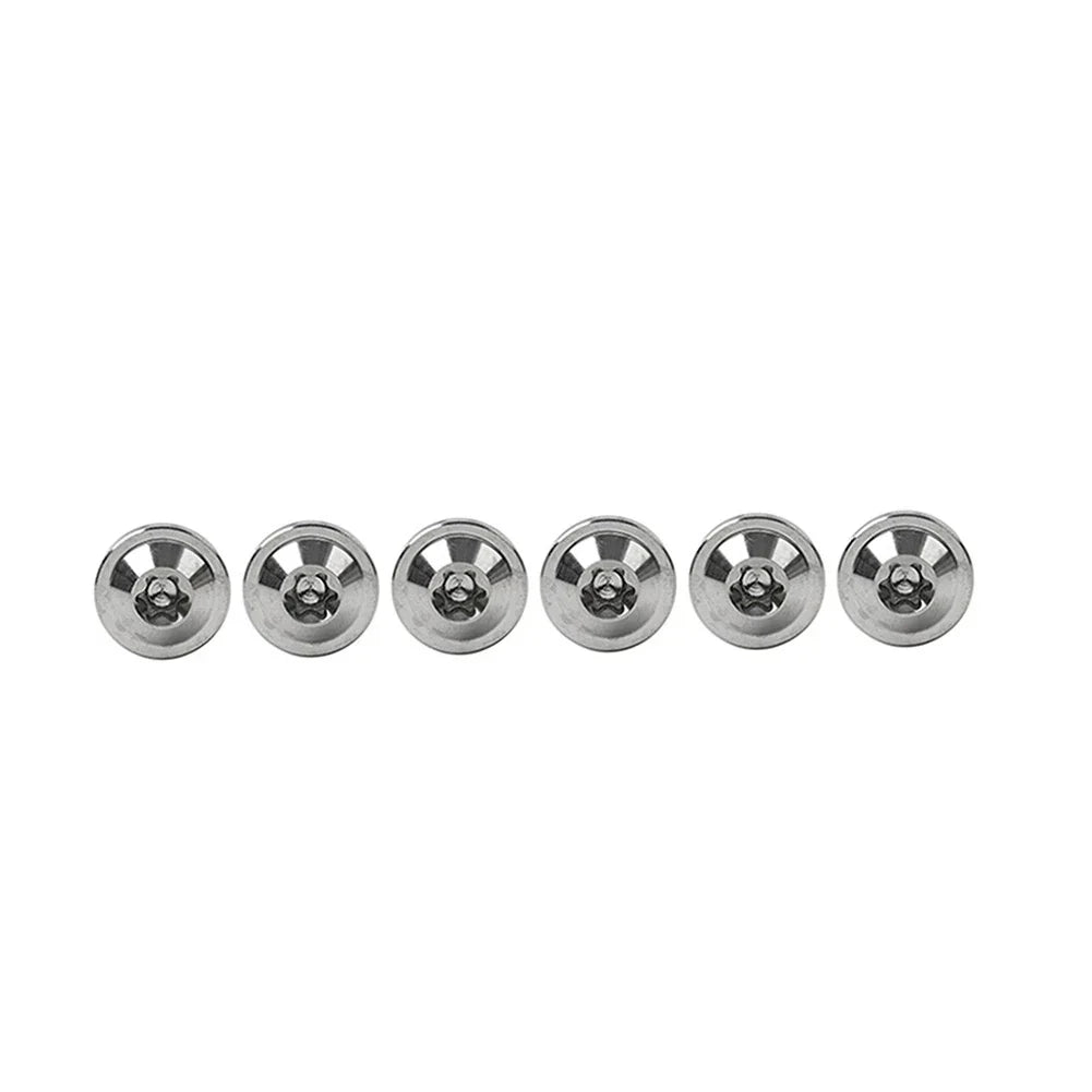 6pcs M6x30mm Titanium Alloy Torx Head Bolts for Bike Motorcycle