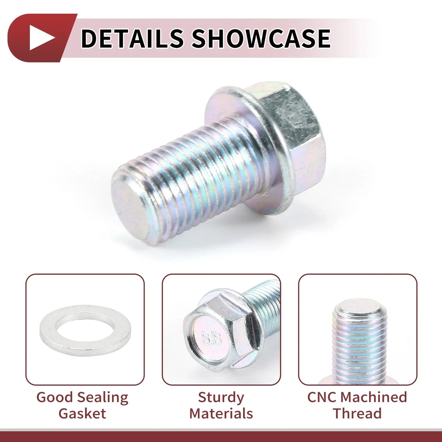 Oil Drain Plug Set for Mercedes-Benz C-Class E-Class GL-Class (2008-2016)