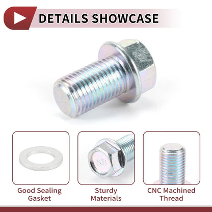 Oil Drain Plug Set for Mercedes-Benz C-Class E-Class GL-Class (2008-2016)