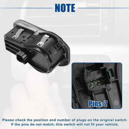 Headlight Lamp Switch Button for Dodge RAM 1500 2500 3500 (2010-2018)