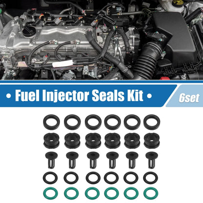 Fuel Injector O Ring Seals 6 x for Honda Odyssey Pilot (2001-2004)