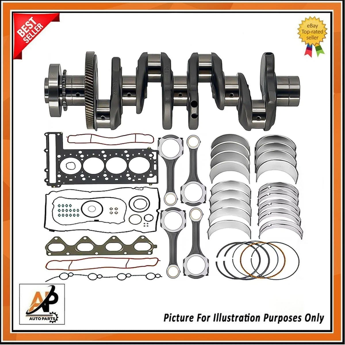 Crankshaft Replacement with Engine Rebuild Kit for Mercedes OM654 (2012–)