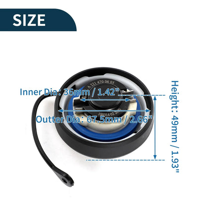 Gas Fuel Cap for Mercedes-Benz C230 (2003-2007)