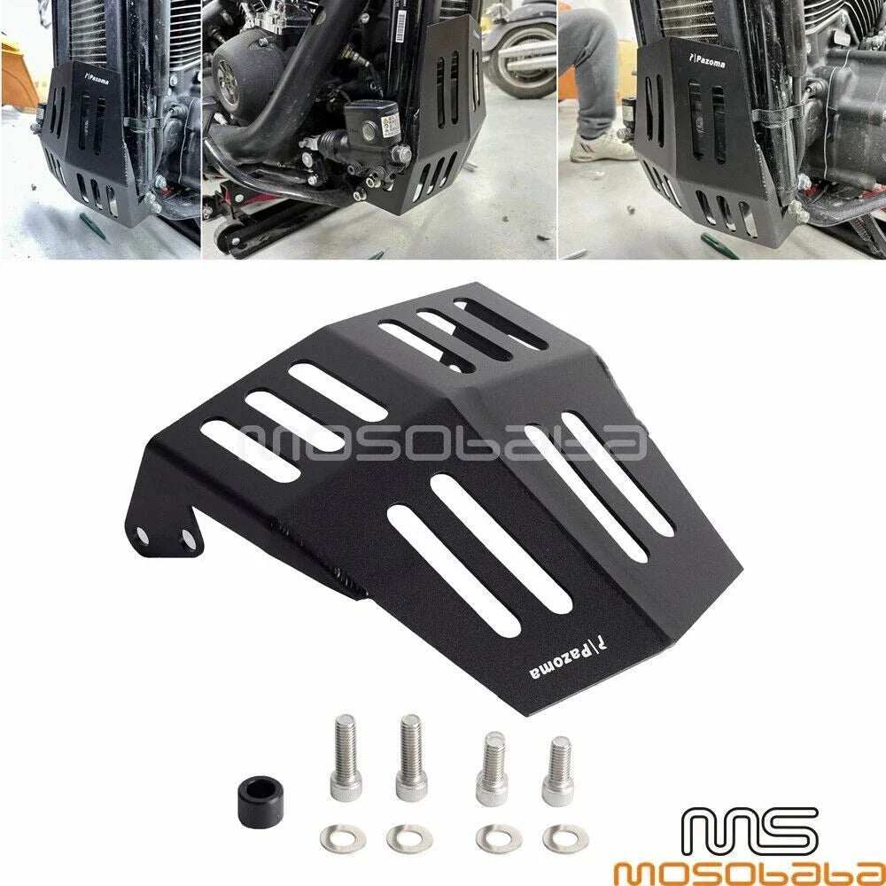 Black Front Chin Spoiler for Harley Street Bob Softail (2018-2023)