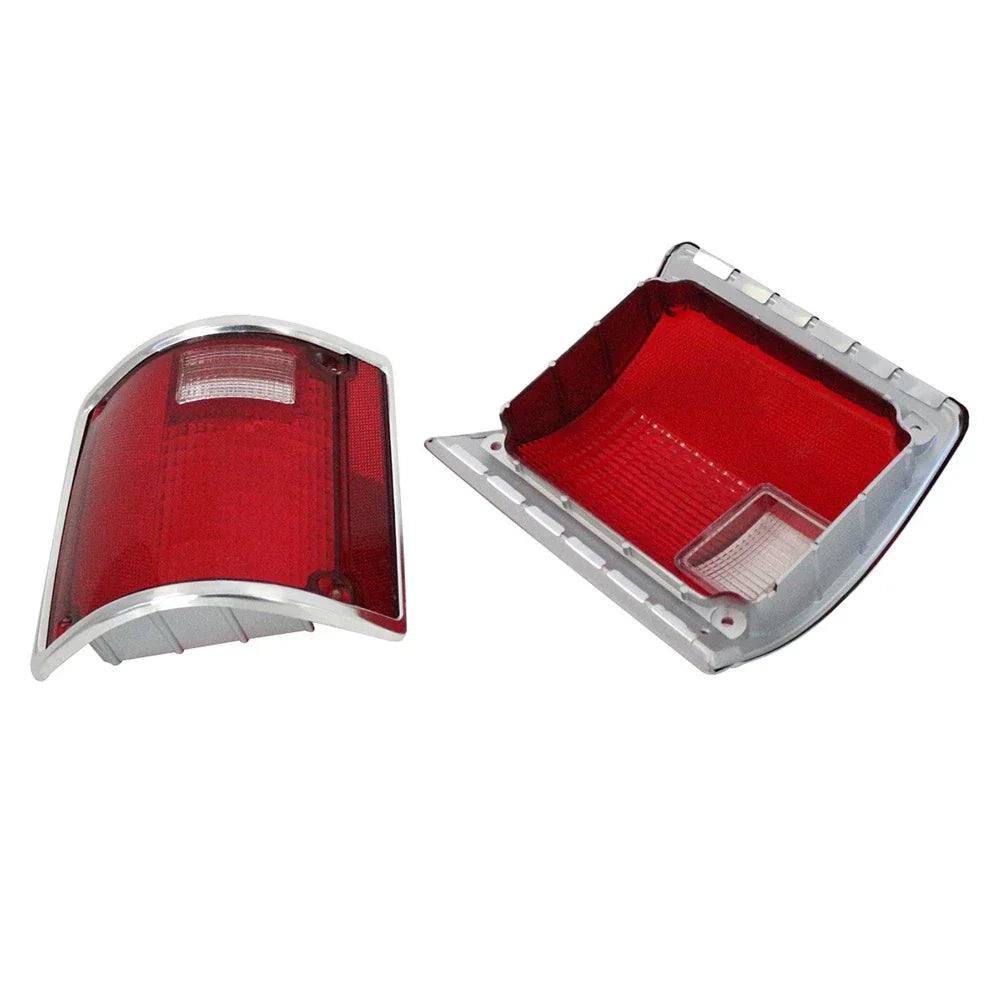 Tail Light Lens with Chrome Bezel for Chevrolet C10 C20 C30, GMC C15 C25 (1973-1987)