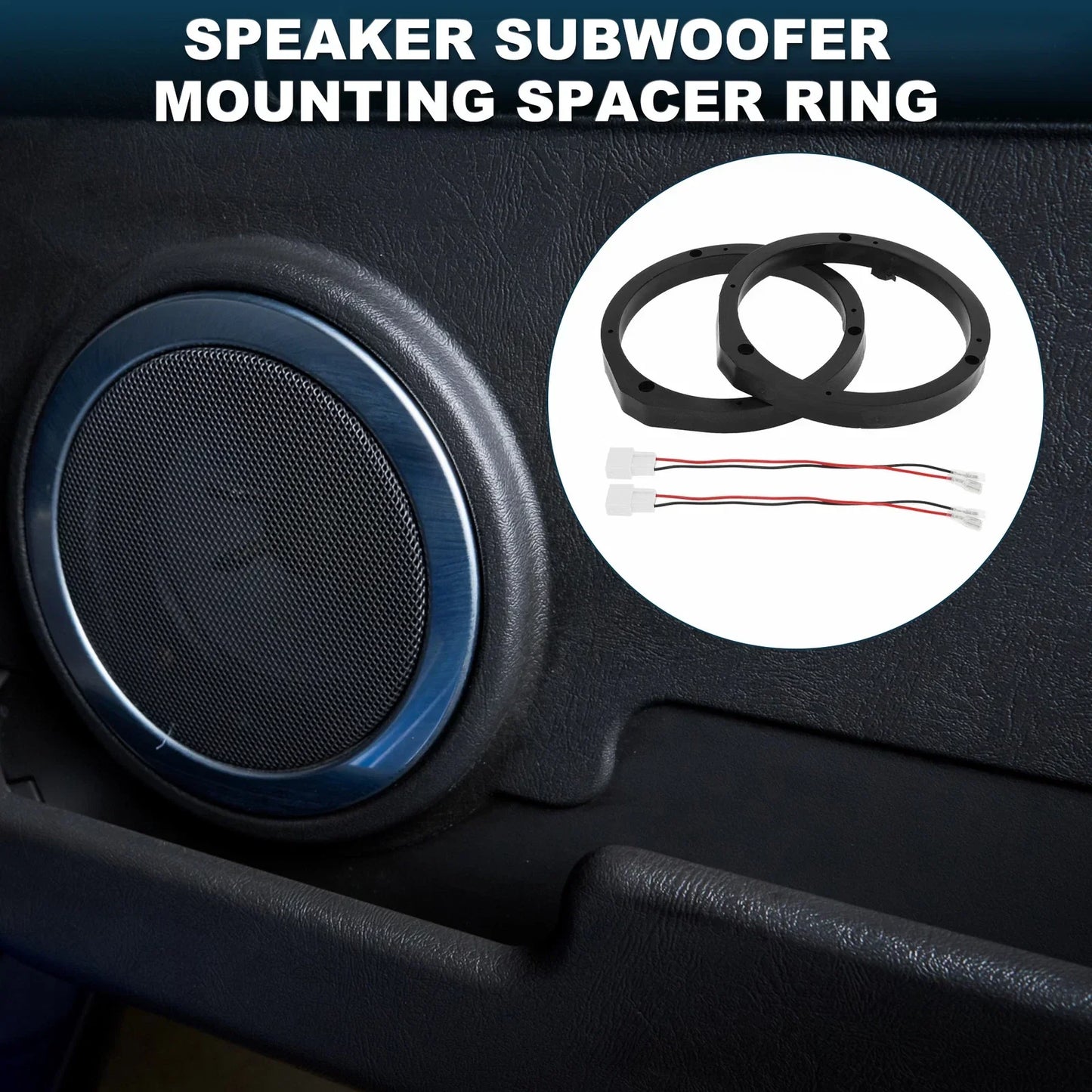 6.5" Speaker Spacer Rings for Honda Civic  - 2 x Tweeter Spacers