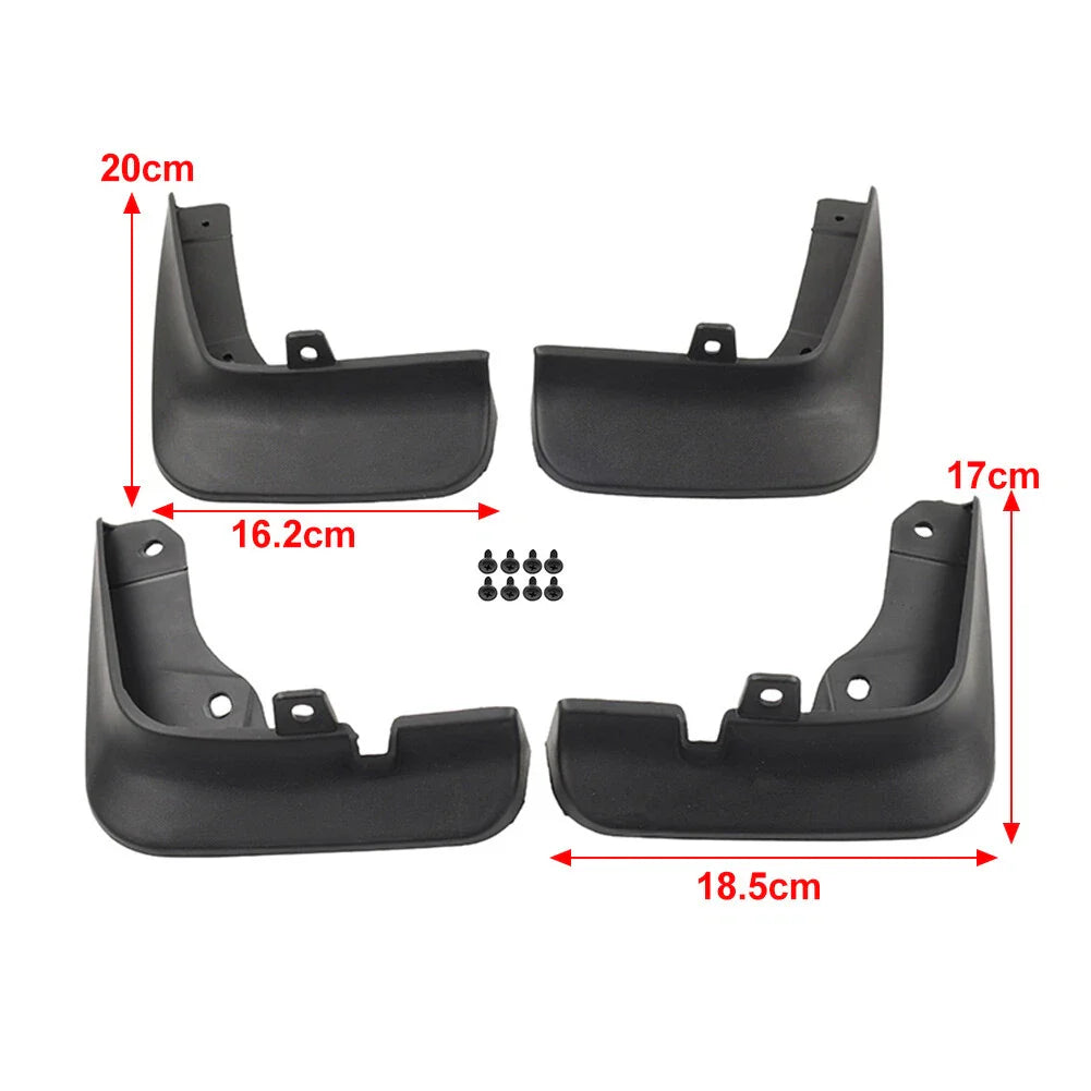 4pcs Mud Flaps Splash Guards for Mazda 3 Axela Hatchback (2014-2018)