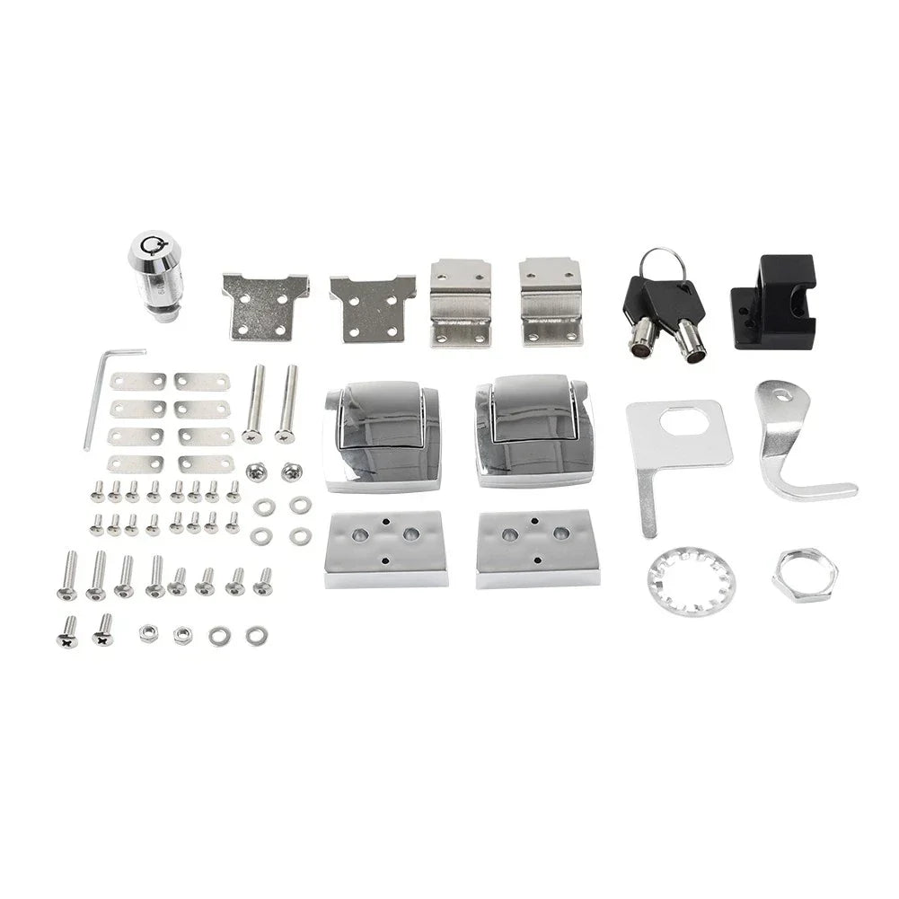 Tour Trunk Latches & Hinges Lock for Harley Touring Electra Glide (1988-2013)
