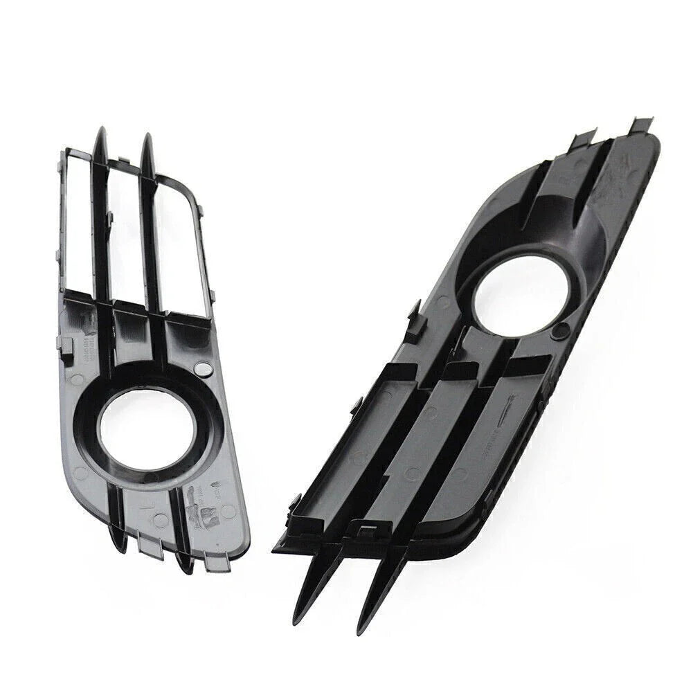 Black Front Bumper Fog Light Grille for Audi A6 C7 (2012-2015)
