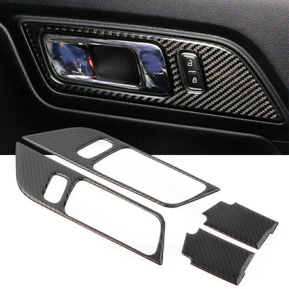 Interior Door Handle Trim Sticker for Ford Mustang (2015-2019) Carbon