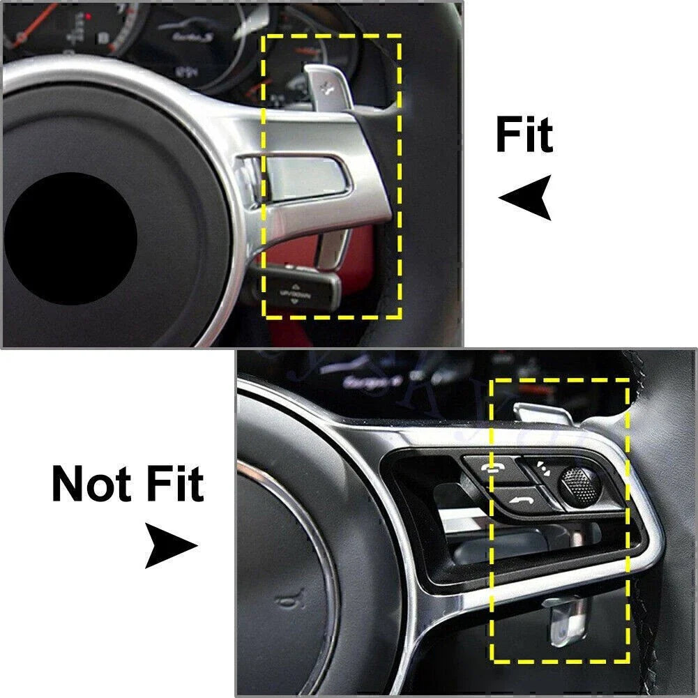Steering Wheel Shift Paddle Extensions for Porsche 991 Cayman 981 (2012-2019)