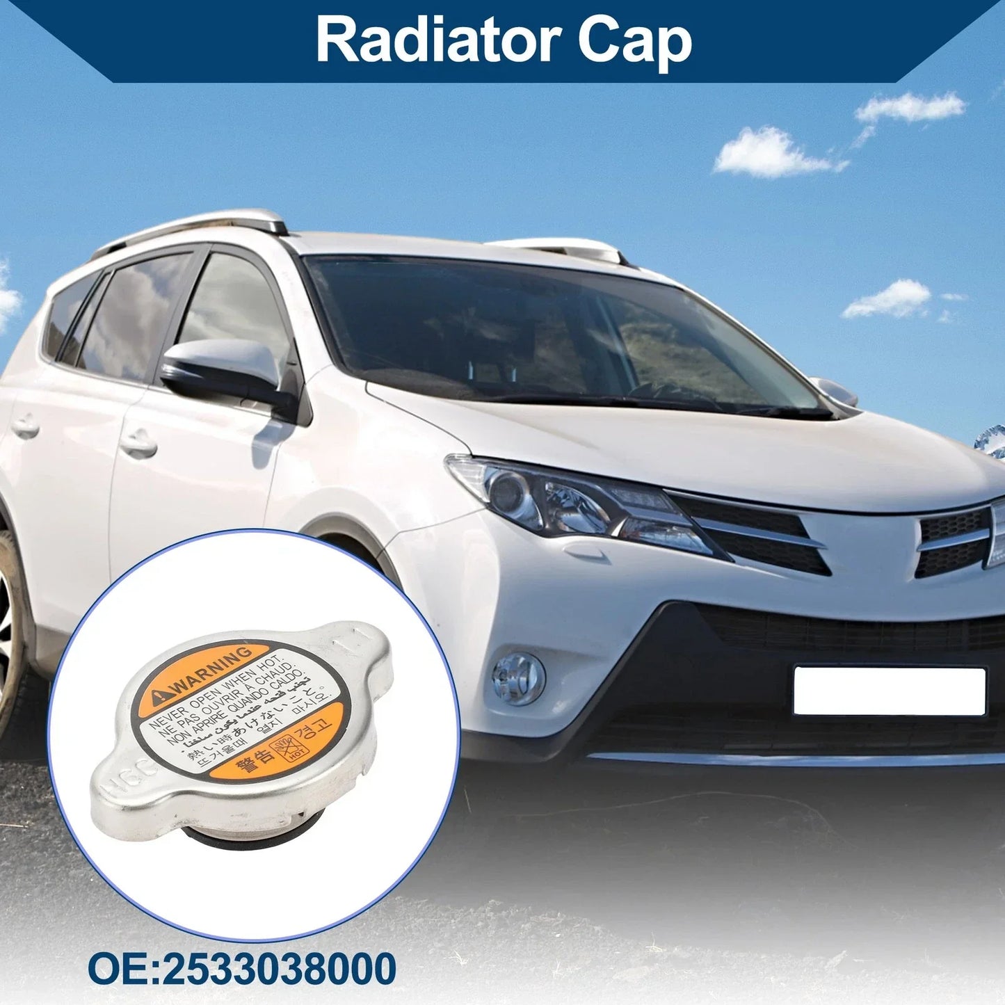 Radiator Cap for Hyundai i30, i10 (2007-2020, 2008-2019)