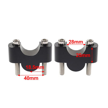 1 x Motorcycle Handlebar Risers Mount Clamp 1 1/8" for Honda Suzuki Kawasaki