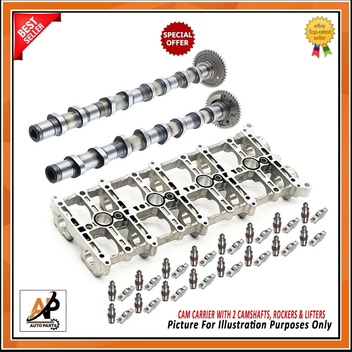 Cam Carrier Replacement with 2 Camshafts for BMW 2.0 N47D20 Diesel (2011–2019)