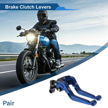 Adjustable Brake Clutch Levers for Honda CBR600RR 2007-2016 - Solid Blue