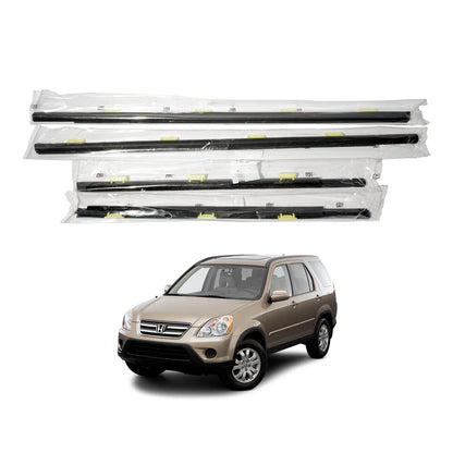 Front Rear Door Belt Moulding Weatherstrip for Honda CR-V 2002-2006