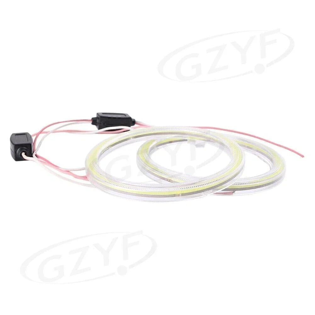 12V-24V 90mm LED Halo Lamp Angel Eyes Fog Light for Car