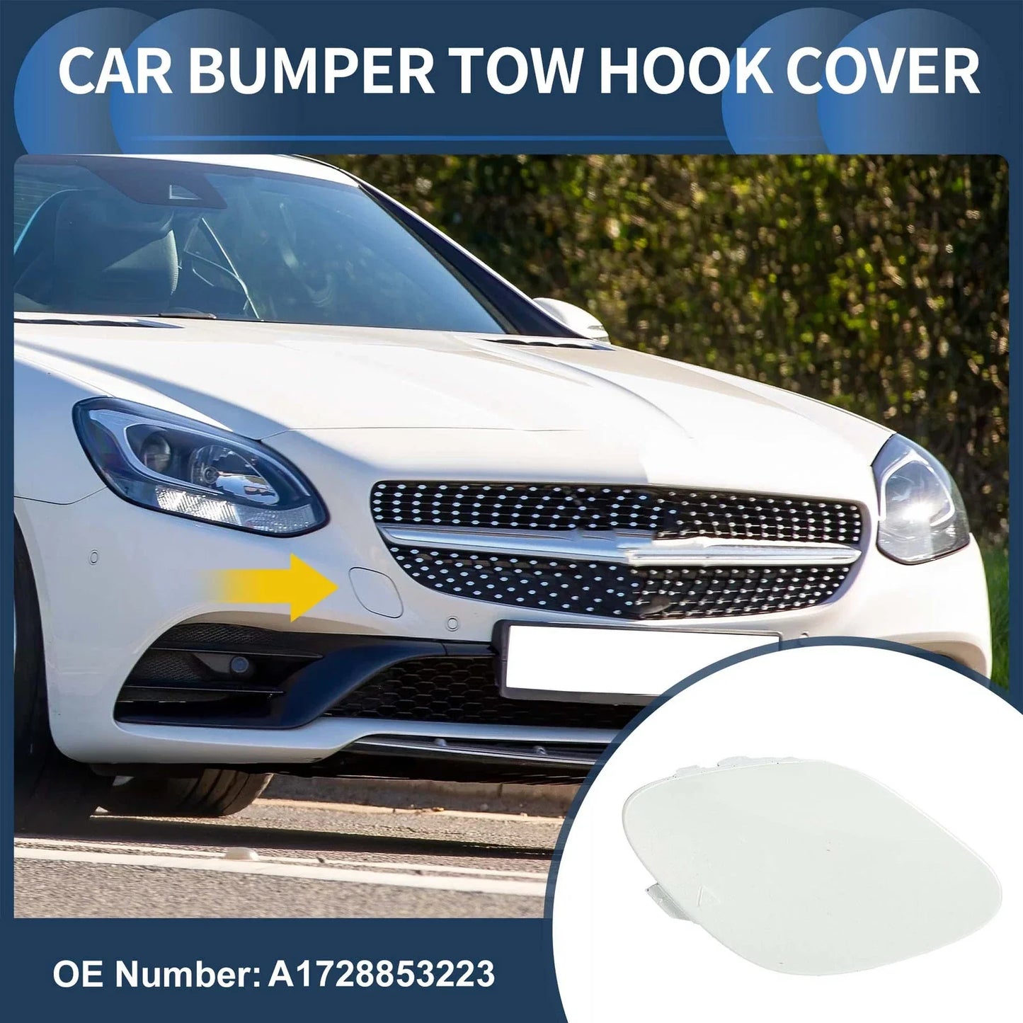 Front Bumper Tow Hook Cover for Mercedes-Benz W172 (2012-2016)
